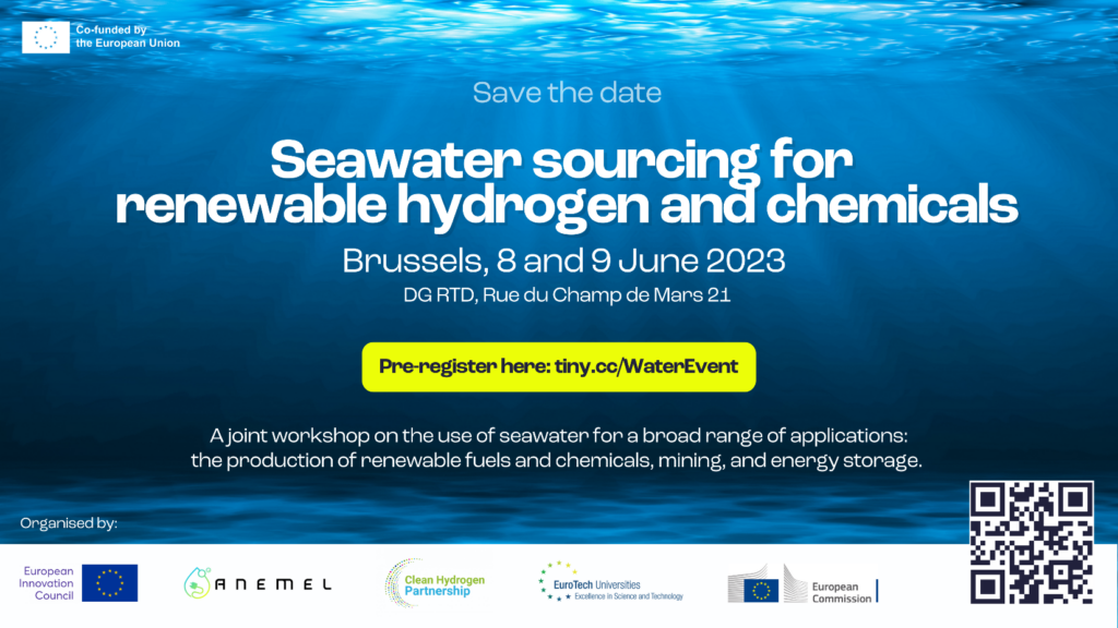 Workshop on seawater sourcing for renewable hydrogen and chemicals