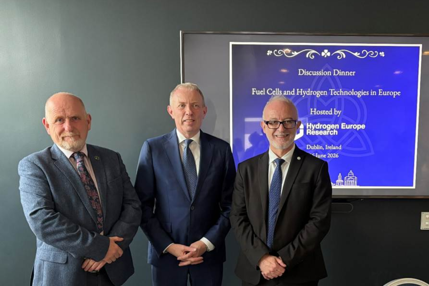 Discussion dinner with Irish Representatives on Fuel Cells and Hydrogen Technologies in Europe